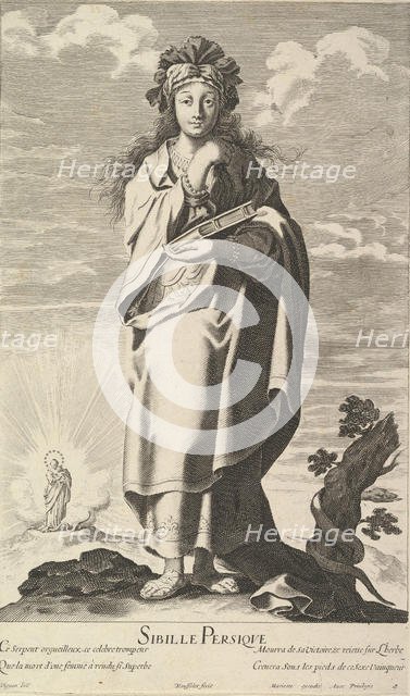Sibylle Persique, ca. 1635. Creators: Gilles Rousselet, Abraham Bosse.