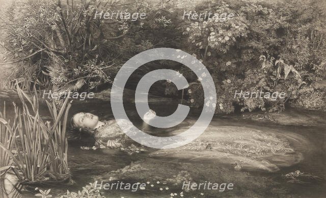 Ophelia (Shakespeare, Hamlet, Act 4, Scene 7), March 1, 1866. Creator: James Stephenson.