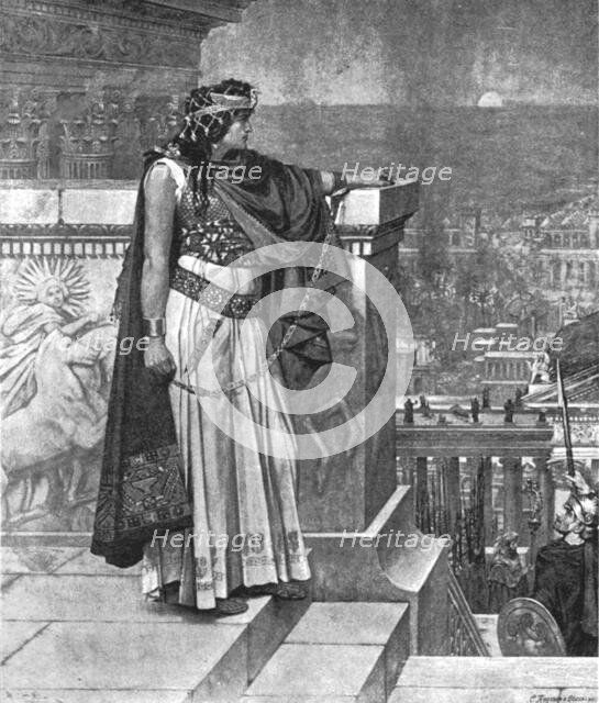 ''Pictures of the Year- VII, "Zenobia's last look at Palmyra"', 1888. Creator: Herbert Gustave Schmalz.