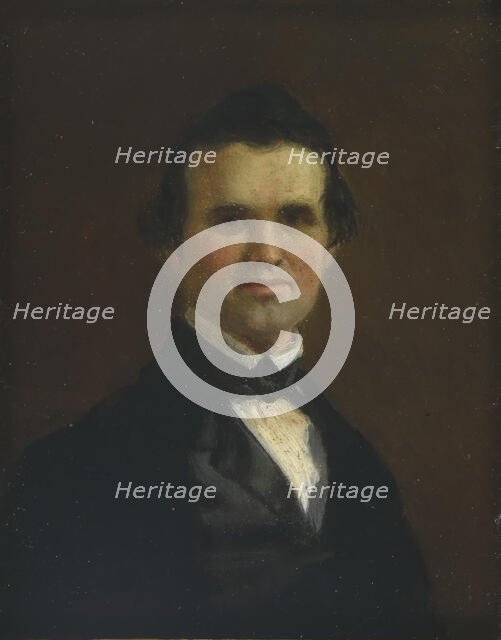 George Caleb Bingham Self-Portrait, c. 1849-1850. Creator: George Caleb Bingham.