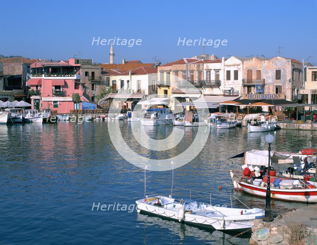 Old Harbour, Rethymnon, Crete, Greece.