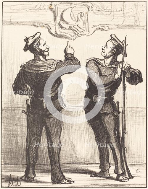 Nous ne nous serions jamais doutés tout de même..., 1870. Creator: Honore Daumier.