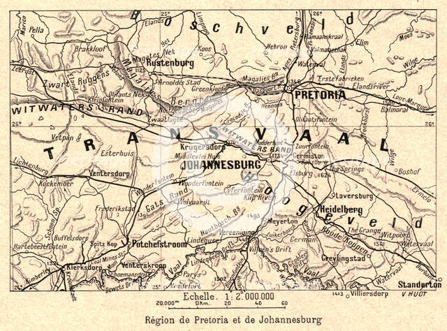 ''Region de Pretoria et de Johannesburg; Afrique Australe', 1914. Creator: Unknown.