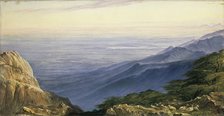 The Plains of Lombardy from Monte Generoso, 1880. Artist: Edward Lear.