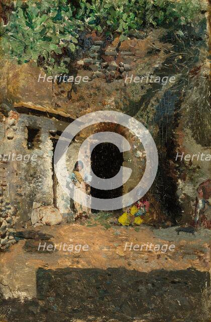 Gypsy Caves, Granada, c. 1871. Creator: Mariano Jose Maria Bernardo Fortuny y Carbo.