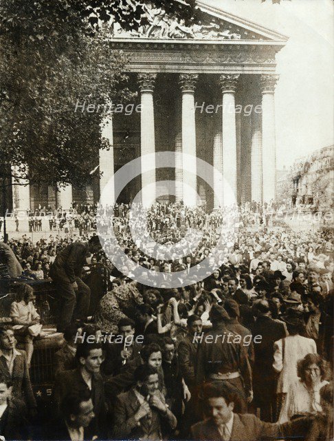 Victory in Europe Day (Fête de la Victoire), Paris, 8 May 1945. Artist: Unknown