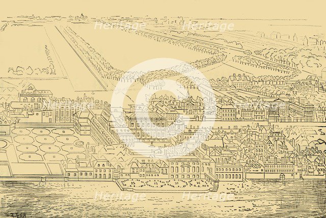 'Whitehall, from the River', (1881). Creator: Unknown.