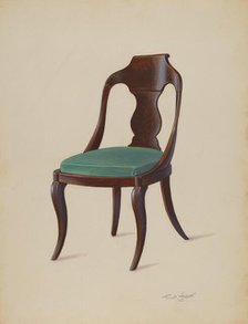 Side Chair, 1936. Creator: Frank Wenger.