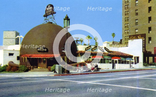 Original Brown Derby Restaurant, Los Angeles, California, USA, 1953. Artist: Unknown