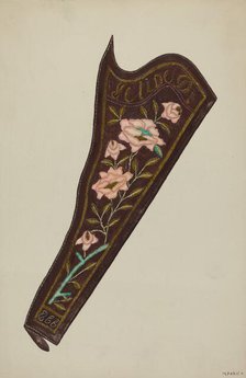 Gun Holster, 1935/1942. Creator: Majel G. Claflin.