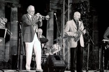 Jimmy Hastings and Humphrey Lyttelton, Hever Castle, Kent. Artist: Brian O'Connor