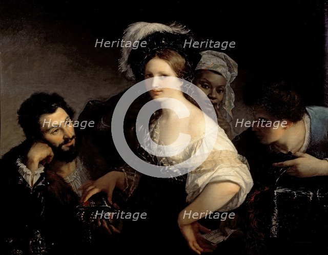 The Young Courtesan. Artist: Sigalon, Alexandre Francois Xavier (1787-1837)