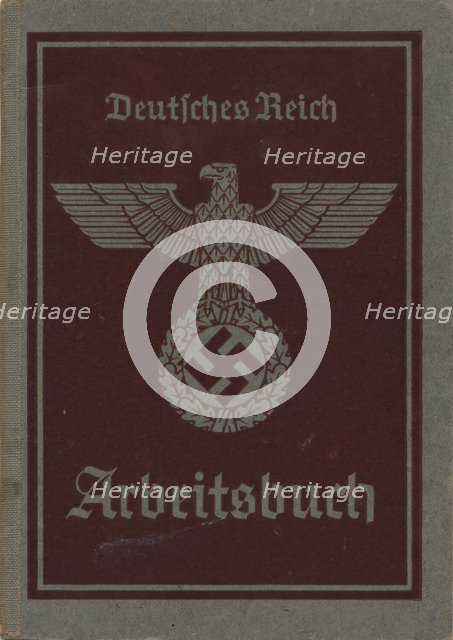 Front cover of a Nazi German workbook, 1941. Artist: Unknown.