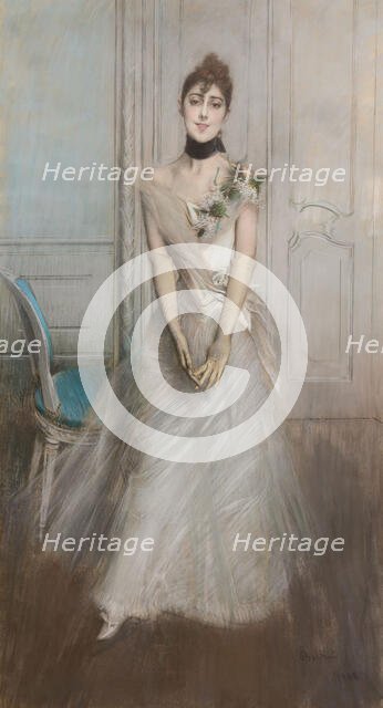 Portrait of Emiliana Concha de Ossa, 1888. Creator: Boldini; Giovanni (1842-1931).