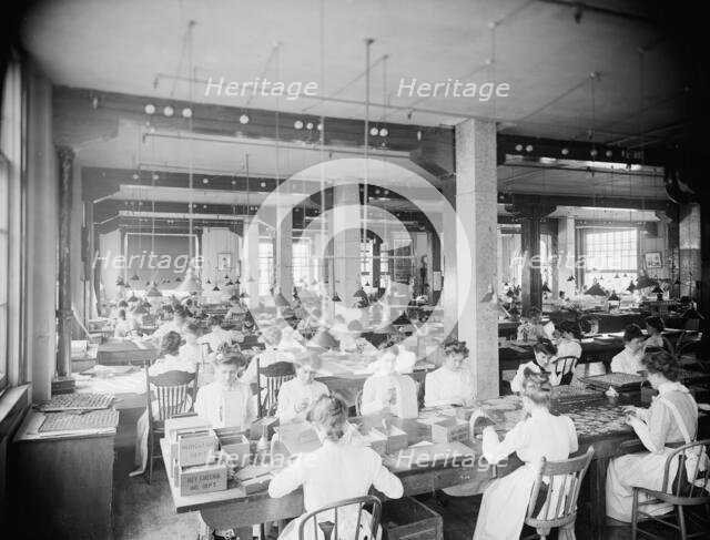 Indicator department, National Cash Register [Company], Dayton, Ohio, (1902?). Creator: Unknown.