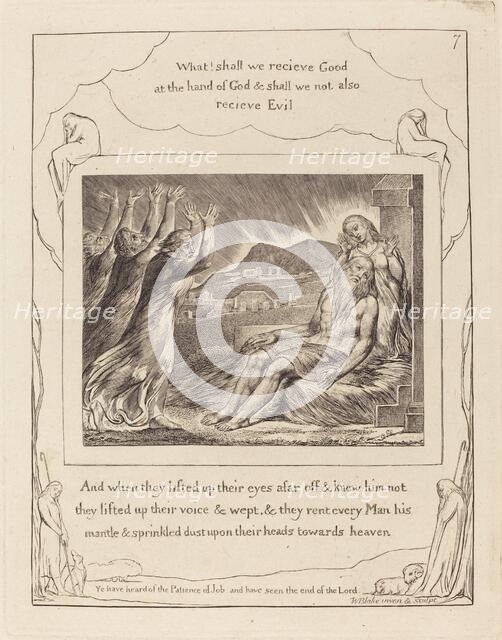 Job's Comforters, 1825. Creator: William Blake.