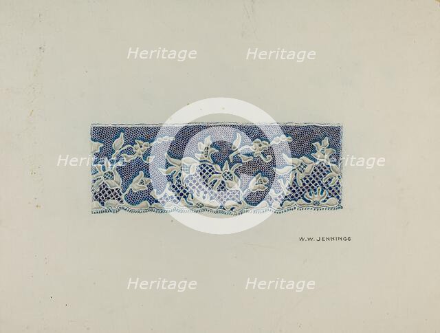 Lace Trim, 1935/1942. Creator: Walter W. Jennings.