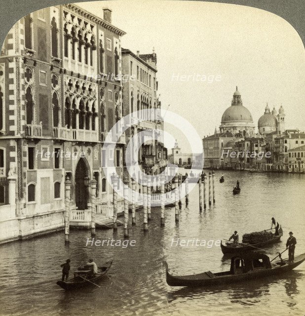 The Grand Canal, Venice, Italy.Artist: Underwood & Underwood