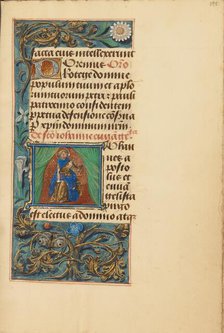 Initial J: Saint John the Evangelist; Crohin-La Fontaine Hours, (about 1480-1485?). Creators: Master of the Dresden Prayer Book, Workshop of the Master of the Dresden Prayer Book.