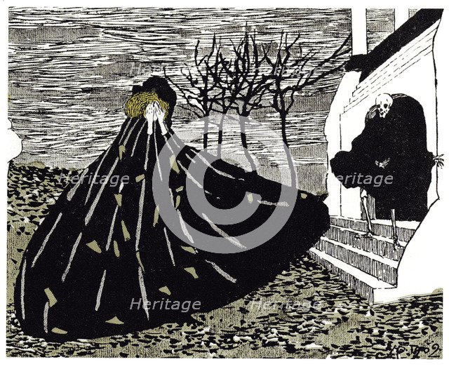 Autumn (Illustration for the Magazine Mir Iskusstva), 1902. Artist: Feofilaktov, Nikolai Petrovich (1878-1941)