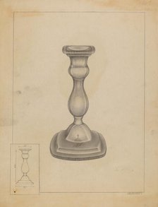 Candlestick, c. 1936. Creator: Milton Grubstein.