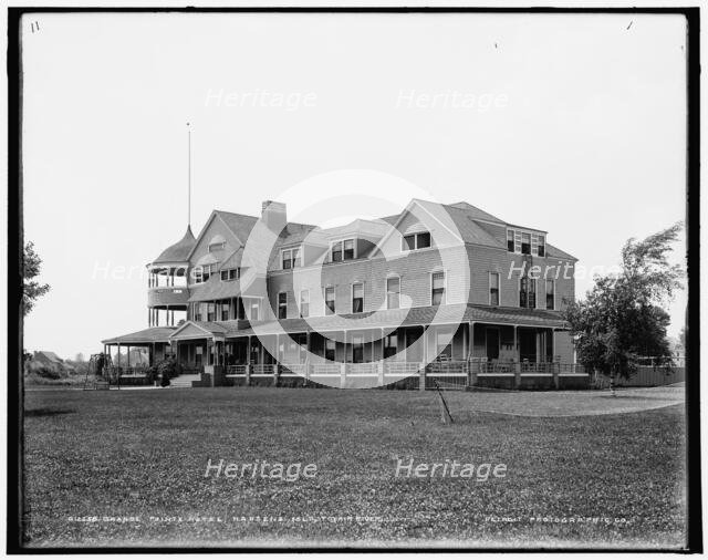 Grande Pointe Hotel, Harsens Isl'd., St. Clair River, between 1890 and 1901. Creator: Unknown.