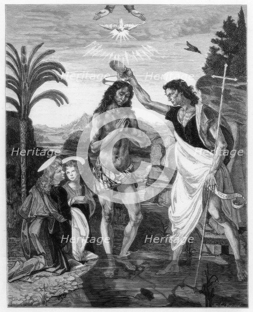 'The Baptism of Christ', 1472-1475 (1870). Artist: Unknown