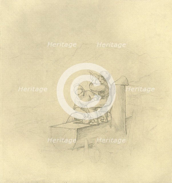 'Am Brunnen', mid-late 19th century, (c1924). Creator: Carl Spitzweg.