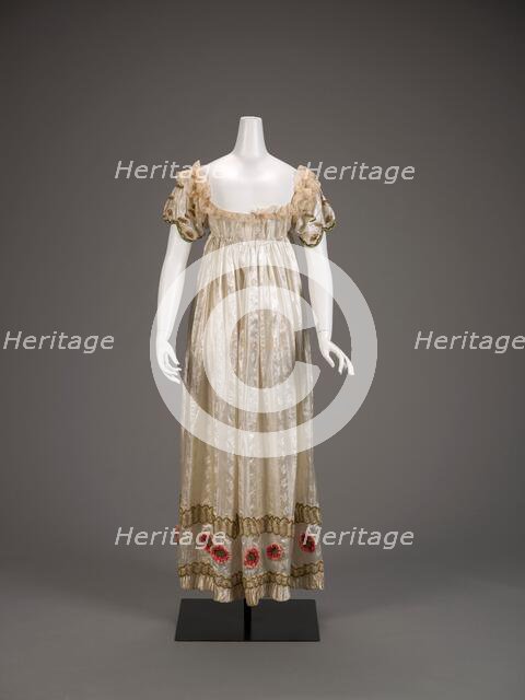 Evening Dress, about 1815. Creator: Unknown.
