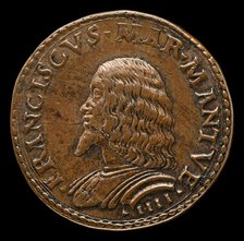 Francesco II Gonzaga, 1466-1519, 4th Marquess of Mantua 1484 [obverse], probably 1484/1506. Creator: Gian Marco Cavalli.