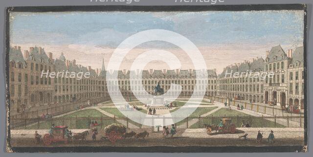 View of the Place Royale in Paris, 1700-1799. Creators: Anon, Jacques Rigaud.