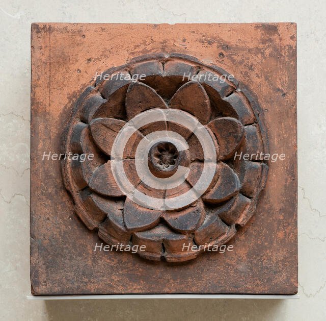 Raymond, E.G., Store and Flats: Rosette Fragment from Facade, 1884. Creator: Treat & Foltz.