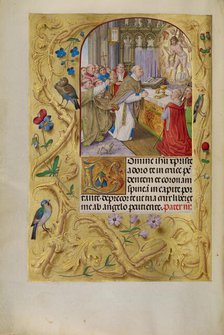 The Mass of Saint Gregory; Spinola Hours, about 1510-1520. Creator: Master of the Lubeck Bible.