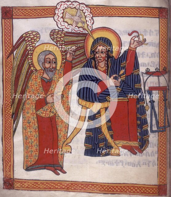 An angel visits Mary, c1710. Creator: Unknown.