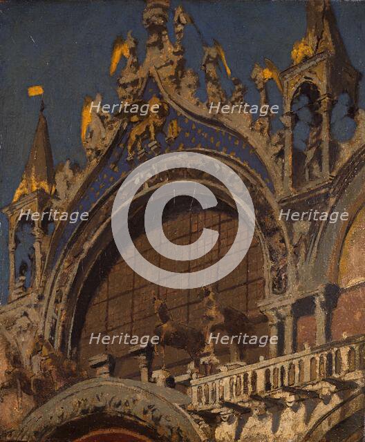 The Horses of St Mark's, Venice, 1905-06. Creator: Walter Richard Sickert.