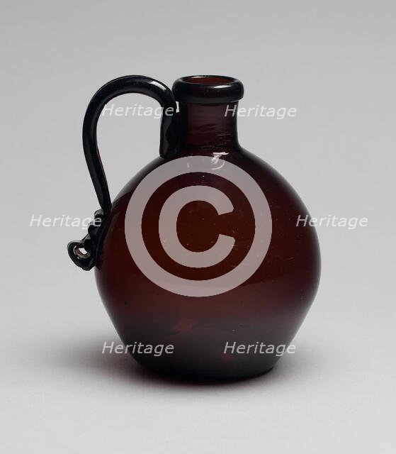 Blown glass jug, 1815/30.  Creator: Unknown.