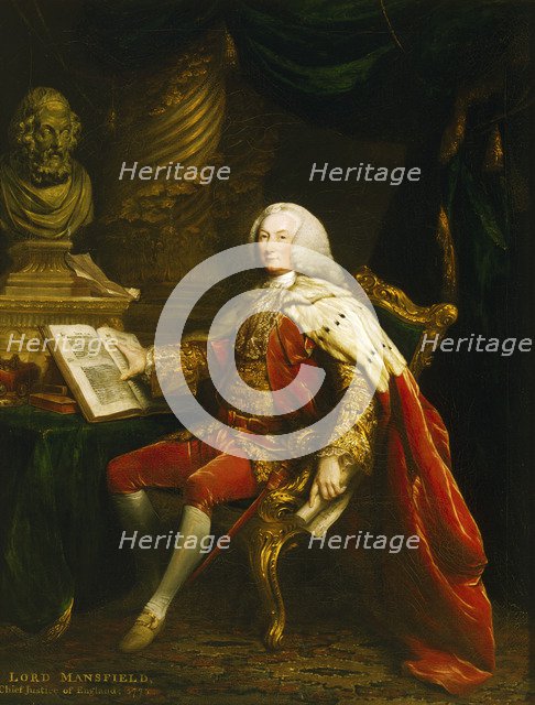 Portrait of William Murray, 1st Earl of Mansfield, c1770. Artist: David Martin