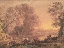Arcadian Landscape, 1820-42. Creator: George Barret the Younger.