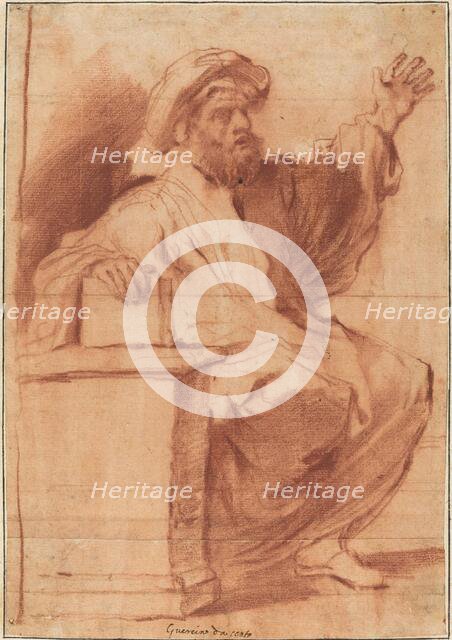 Seated Prophet. Creator: Guercino.