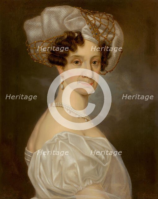 Portrait of an Older Lady, 1834. Creator: Johann Lestyan.