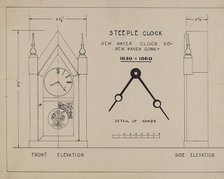 Steeple Clock, 1935/1942. Creator: Unknown.