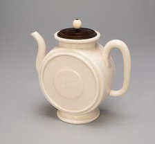 Flattened Teapot (Bianhu), Qing dynasty (1644-1911), mid-17th century. Creator: Unknown.