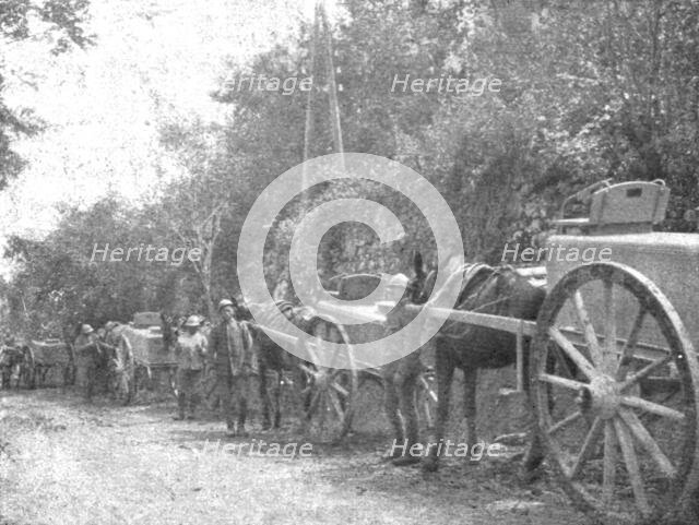 ''Victoire Italienne; Le ravitaillement d'eau pour les troupes. Creator: Unknown.