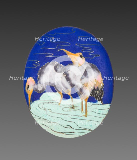 Locket Panel (3 of 4), 1800s. Creator: Alexis Falize (French, 1811-1898); Antoine Tard (French, active 1860-1889).