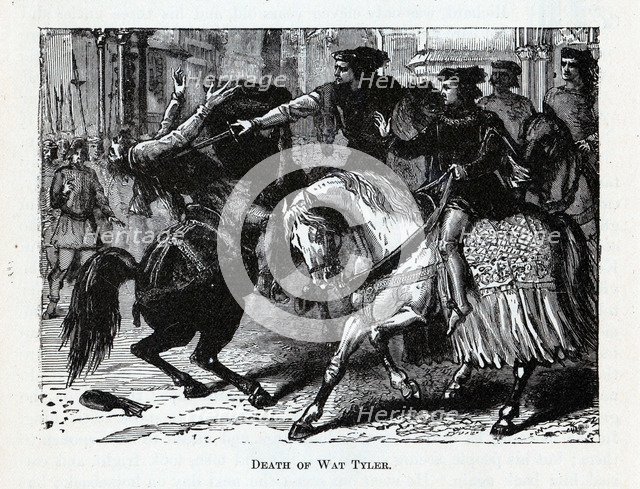 Death of Wat Tyler, 1882. Artist: Anonymous  