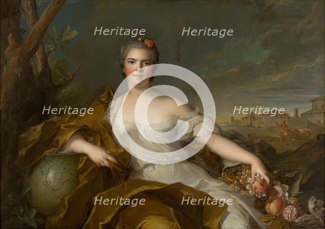 Louise Élisabeth of France (1727-1759), Duchess of Parma - The Earth, 1750. Creator: Nattier, Jean-Marc (1685-1766).