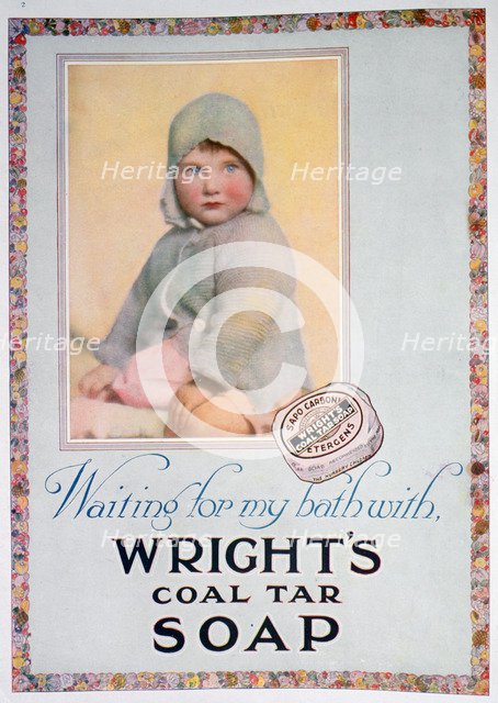 Advert for Wright's coal tar soap, 1924. Artist: Unknown
