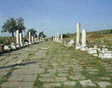 The Via Sacra (Sacred Way) from Pergamon to Asclepeium, Turkey, 1999. Creator: Unknown.