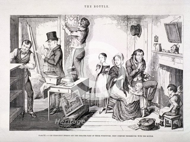 'The Bottle', 1847. Artist: George Cruikshank
