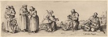 Six Men and Women Beggars. Creator: Wenceslaus Hollar.